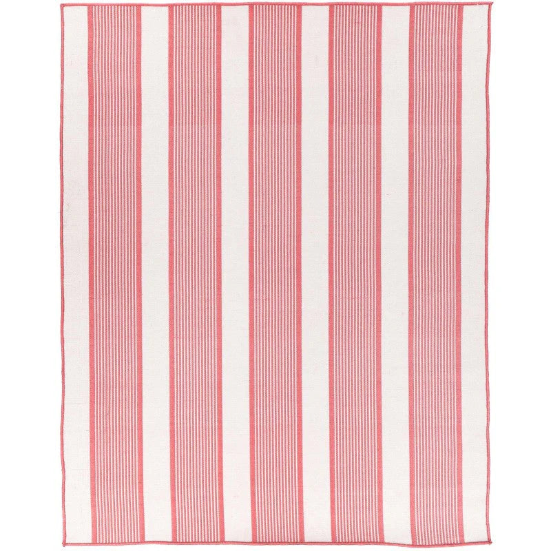 Miami Watermelon Stripe Indoor Outdoor Rug