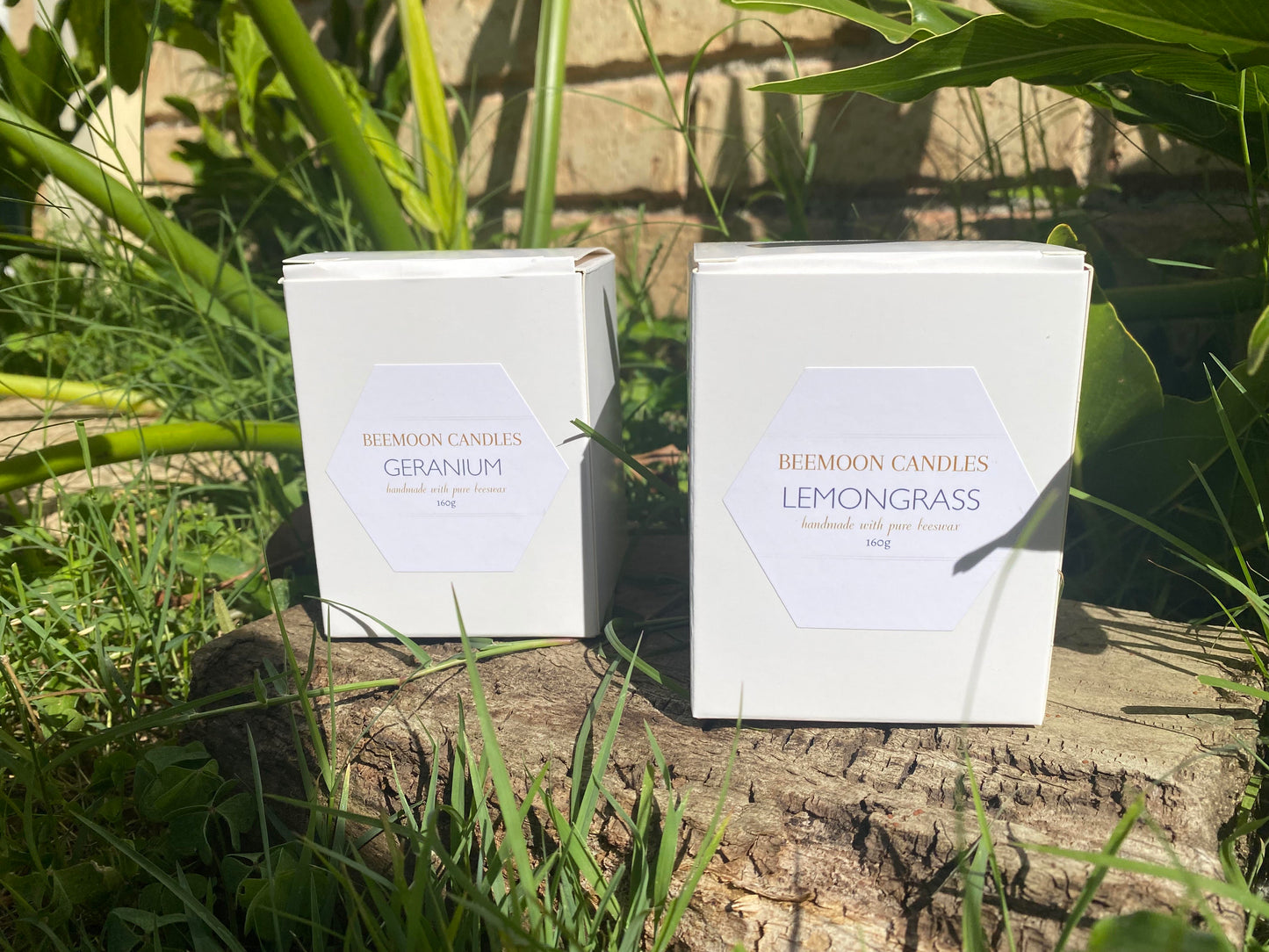 Beeswax Geranium Scented Candle