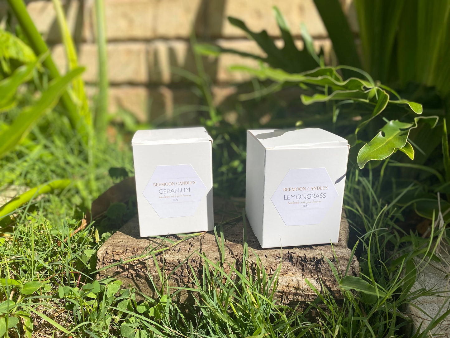 Beeswax Lemongrass Scented Candle